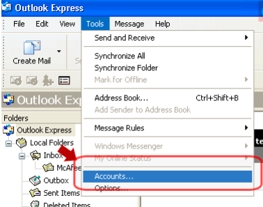 How to Enable SMTP Authentication using Outlook Express ?